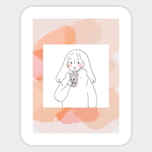 HI BUBBLE TEA Sticker